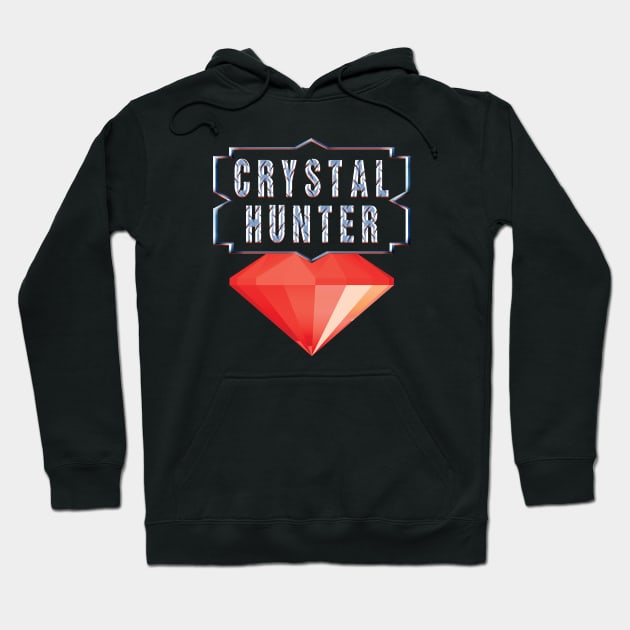 Crystal Hunter and mineral collector Hoodie by TMBTM